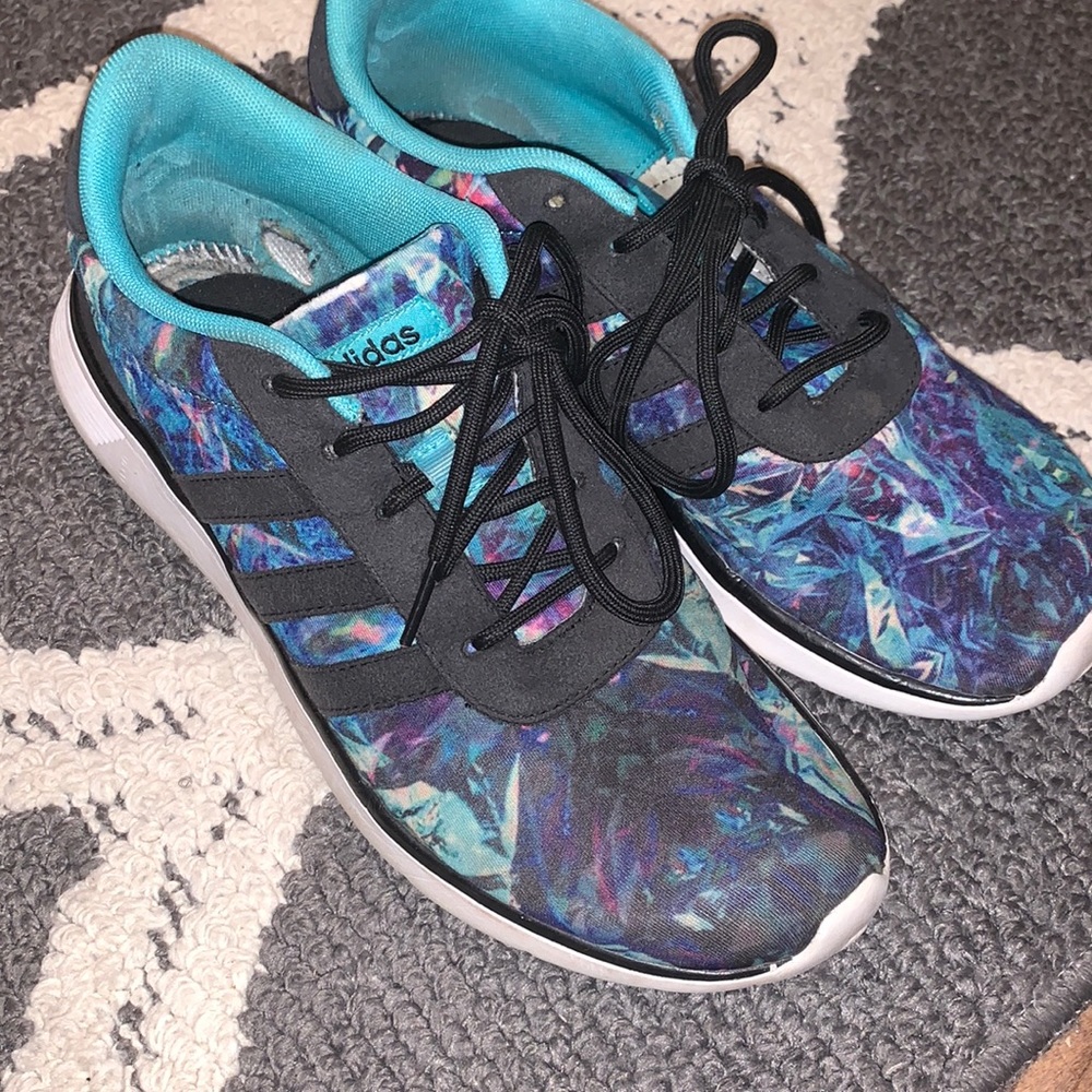 Blue colorful adidas lifestyle sneakers